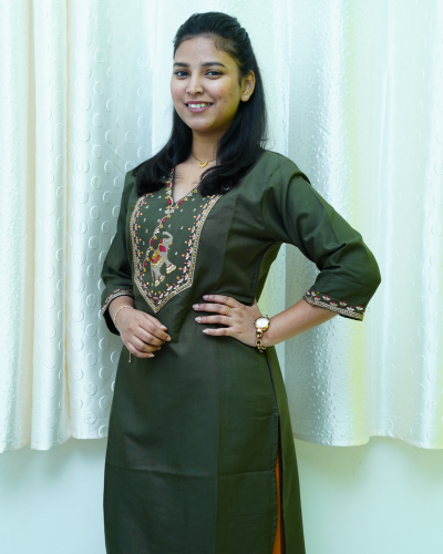 Cotton Muslin Kurti Only
